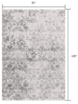 8' X 11' Cream Toile Power Loom Area Rug - Homeroots - Flyclothing LLC