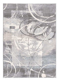5' X 7' Gray Abstract Power Loom Area Rug - Homeroots - Flyclothing LLC