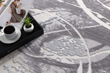 5' X 7' Gray Abstract Power Loom Area Rug - Homeroots - Flyclothing LLC