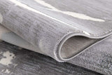 5' X 7' Gray Abstract Power Loom Area Rug - Homeroots - Flyclothing LLC