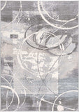 8' X 10' Gray Abstract Power Loom Area Rug - Homeroots - Flyclothing LLC