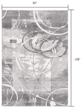 8' X 10' Gray Abstract Power Loom Area Rug - Homeroots - Flyclothing LLC