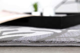 7' X 10' Gray Diamond And Vines Area Rug - Homeroots - Flyclothing LLC