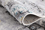 5' X 7' Gray Damask Power Loom Area Rug - Homeroots - Flyclothing LLC
