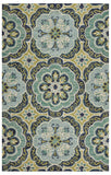 8' X 10' Green Wool Geometric Hand Tufted Area Rug - Homeroots