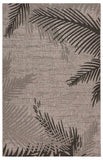 5' X 7' Beige Floral Indoor Outdoor Area Rug - Homeroots - Flyclothing LLC