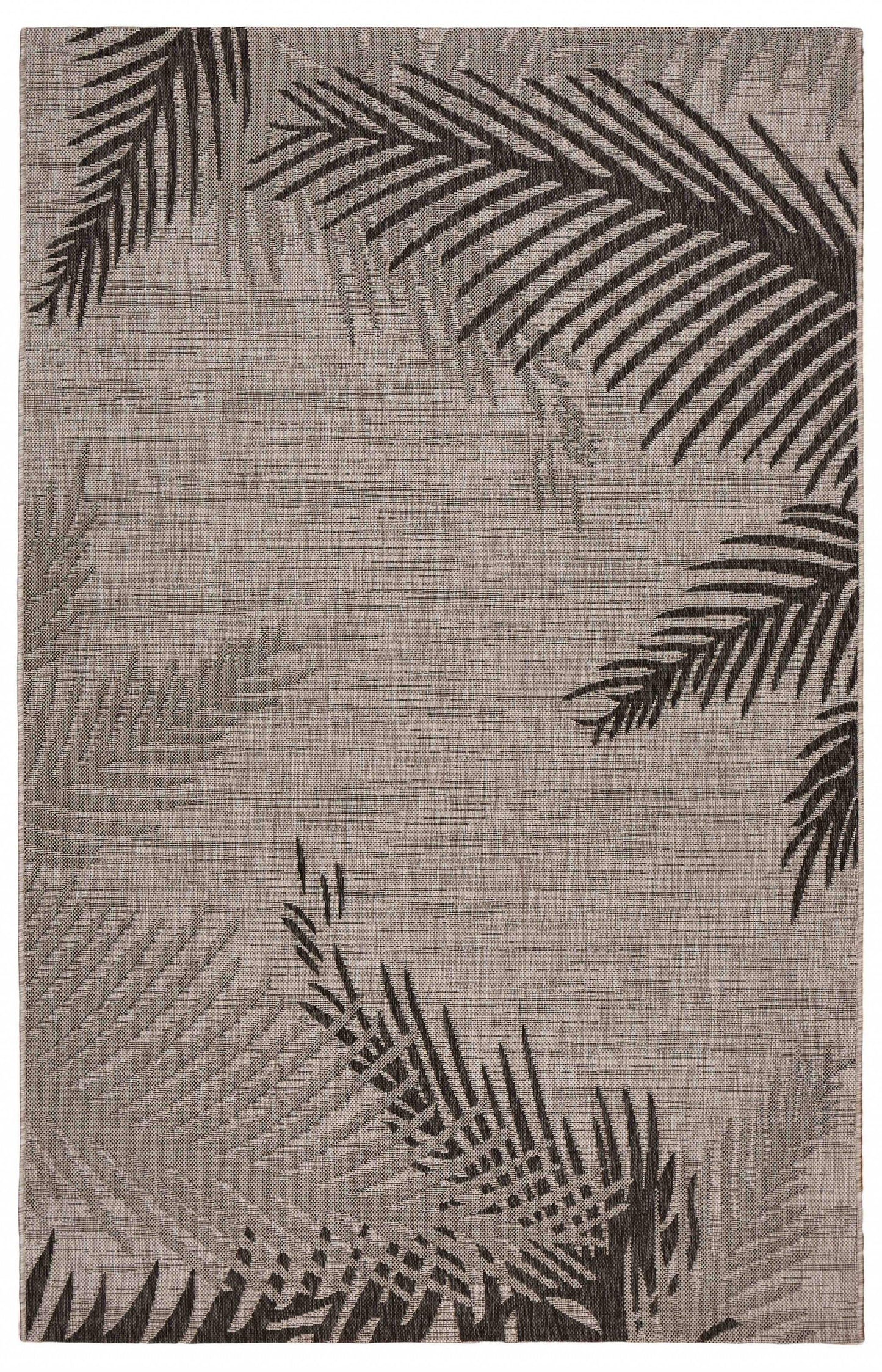 8' X 9' Beige Floral Indoor Outdoor Area Rug - Homeroots - Flyclothing LLC