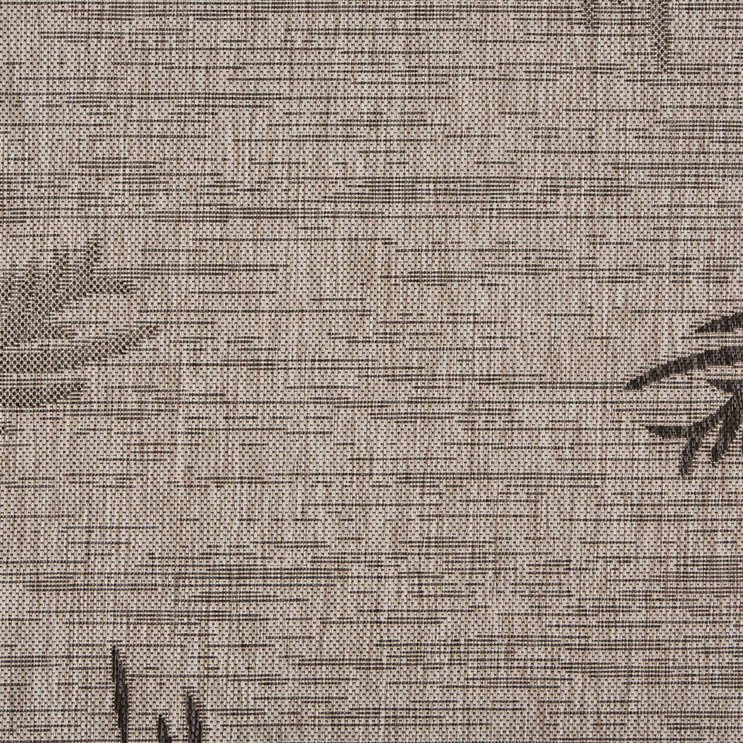 8' X 9' Beige Floral Indoor Outdoor Area Rug - Homeroots - Flyclothing LLC