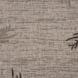 8' X 9' Beige Floral Indoor Outdoor Area Rug - Homeroots - Flyclothing LLC