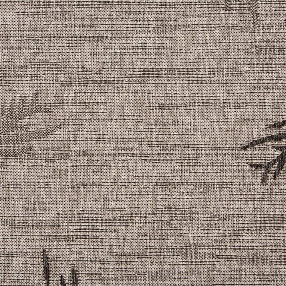 8' X 9' Beige Floral Indoor Outdoor Area Rug - Homeroots - Flyclothing LLC