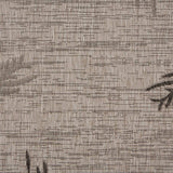 8' X 9' Beige Floral Indoor Outdoor Area Rug - Homeroots - Flyclothing LLC