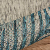 5' X 7' Gray Floral Indoor Outdoor Area Rug - Homeroots - Flyclothing LLC