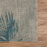 5' X 7' Gray Floral Indoor Outdoor Area Rug - Homeroots - Flyclothing LLC