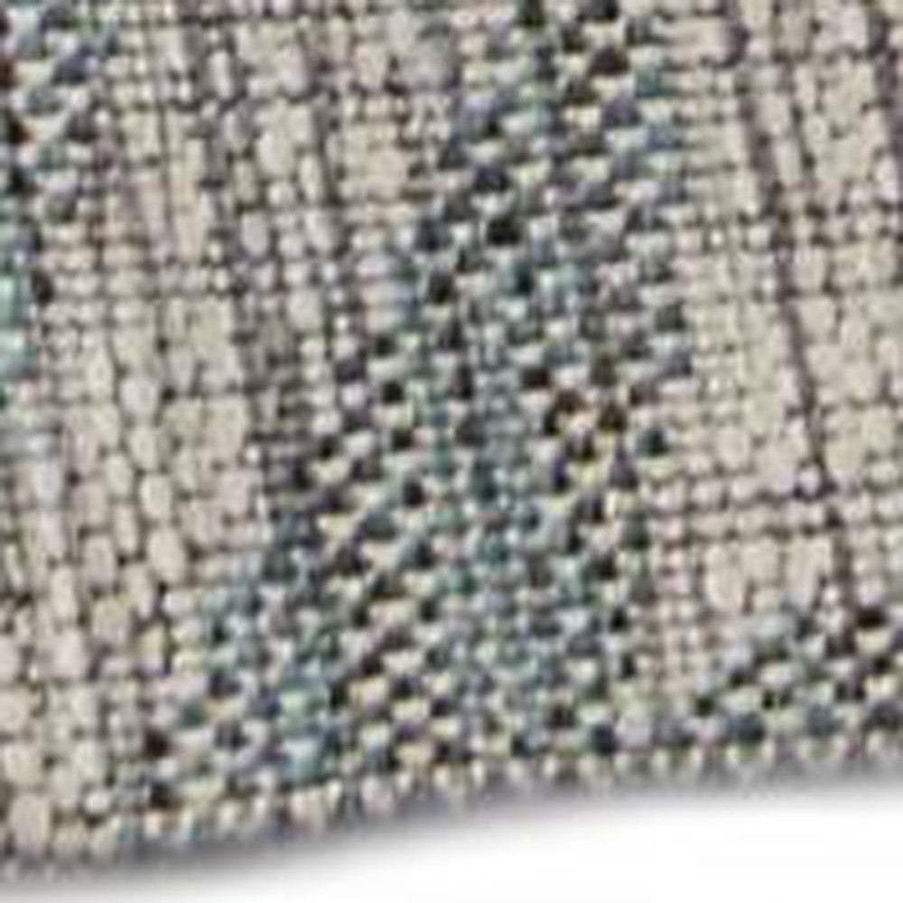 8' X 9' Gray Floral Indoor Outdoor Area Rug - Homeroots - Flyclothing LLC