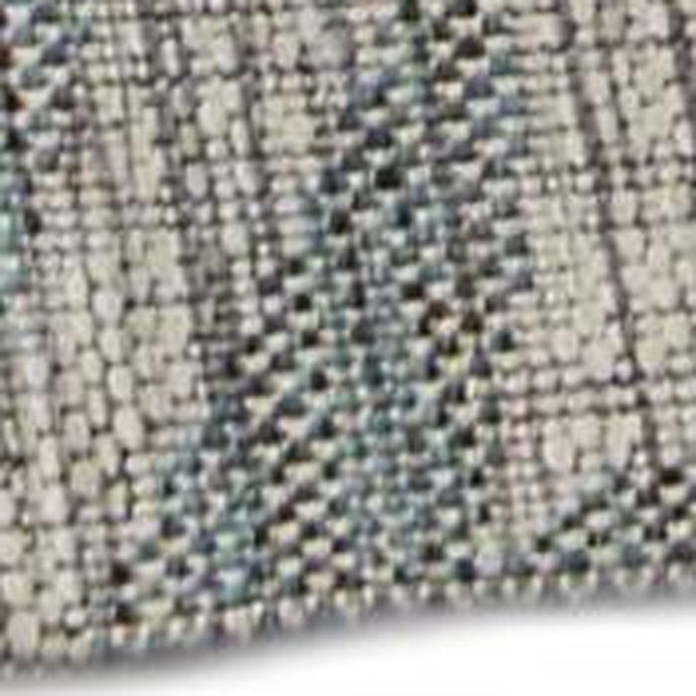 8' X 9' Gray Floral Indoor Outdoor Area Rug - Homeroots
