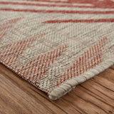 5' X 7' Beige Floral Indoor Outdoor Area Rug - Homeroots