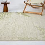 5' X 7' Beige Floral Indoor Outdoor Area Rug - Homeroots - Flyclothing LLC