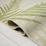 8' X 9' Beige Floral Indoor Outdoor Area Rug - Homeroots - Flyclothing LLC