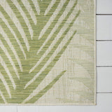 8' X 9' Beige Floral Indoor Outdoor Area Rug - Homeroots - Flyclothing LLC