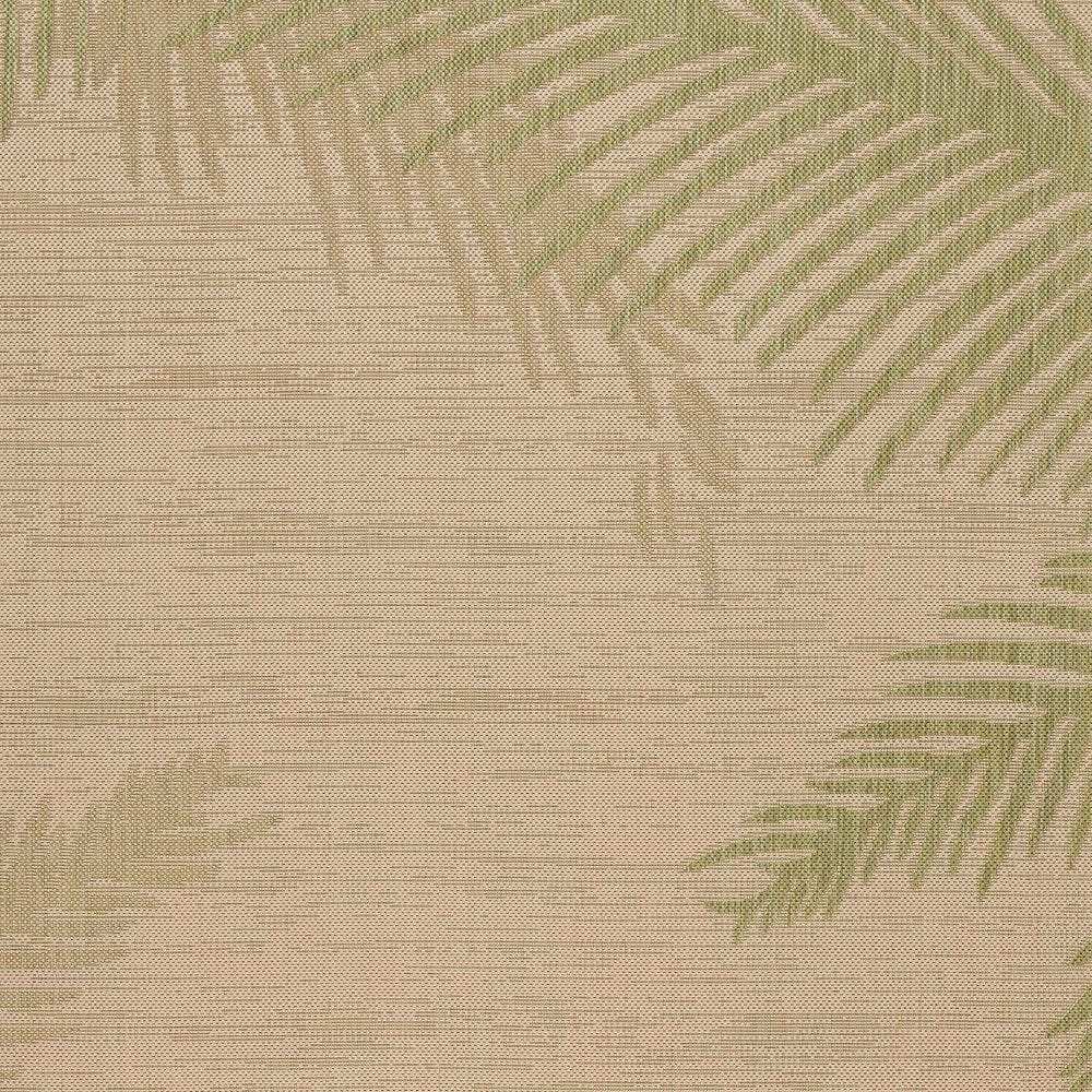 8' X 9' Beige Floral Indoor Outdoor Area Rug - Homeroots - Flyclothing LLC