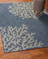 5' X 7' Blue And Gray Indoor Outdoor Area Rug - Homeroots - Flyclothing LLC