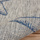 5' X 7' Blue And Gray Indoor Outdoor Area Rug - Homeroots - Flyclothing LLC