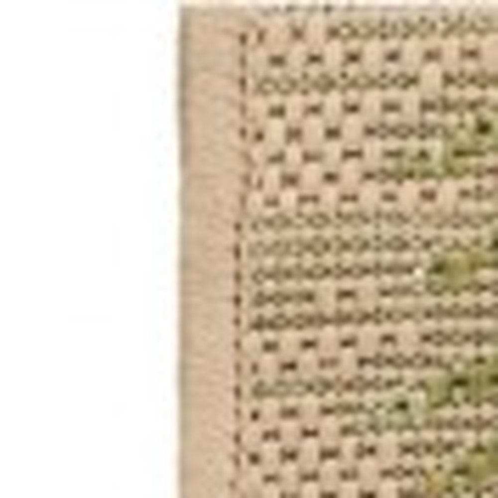 2' X 3' Beige Floral Indoor Outdoor Area Rug - Homeroots - Flyclothing LLC