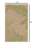 2' X 3' Beige Floral Indoor Outdoor Area Rug - Homeroots - Flyclothing LLC