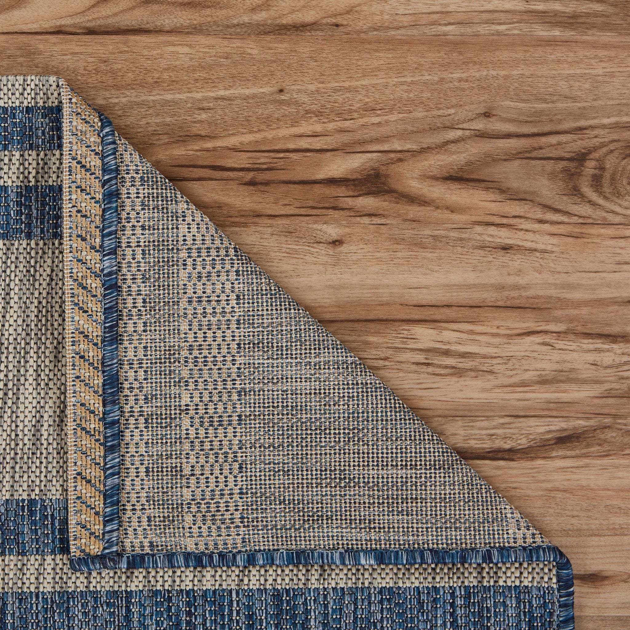 8' X 9' Blue And Gray Indoor Outdoor Area Rug - Homeroots - Flyclothing LLC