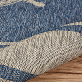 8' X 9' Blue And Gray Indoor Outdoor Area Rug - Homeroots - Flyclothing LLC