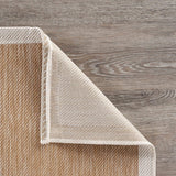 8' X 10' Beige Floral Indoor Outdoor Area Rug - Homeroots - Flyclothing LLC