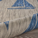 5' X 7' Gray Indoor Outdoor Area Rug - Homeroots - Flyclothing LLC