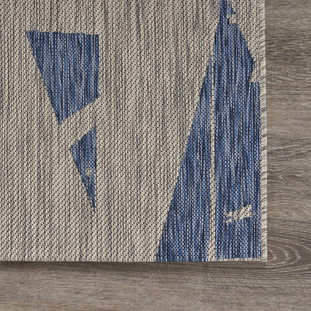 5' X 7' Gray Indoor Outdoor Area Rug - Homeroots - Flyclothing LLC