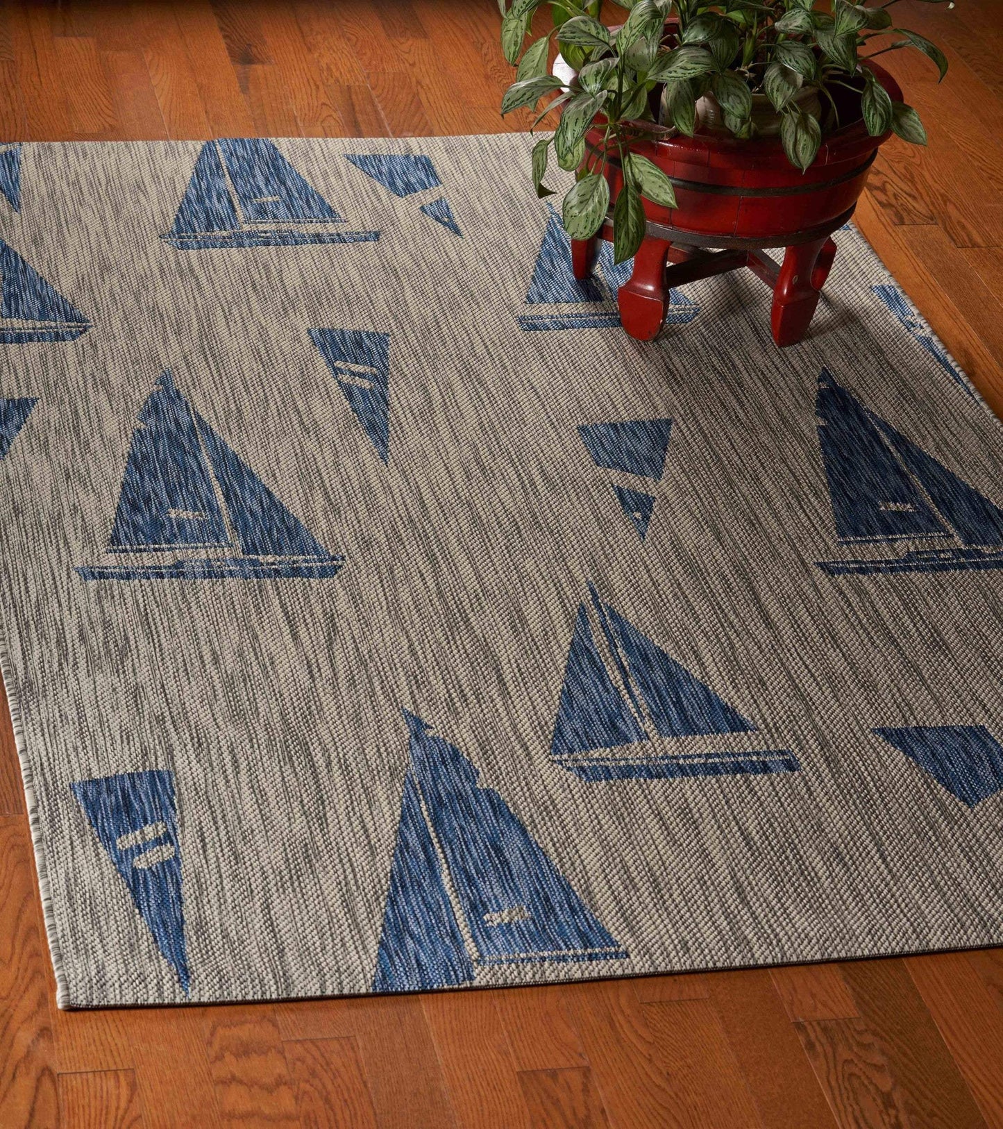 5' X 7' Gray Indoor Outdoor Area Rug - Homeroots - Flyclothing LLC