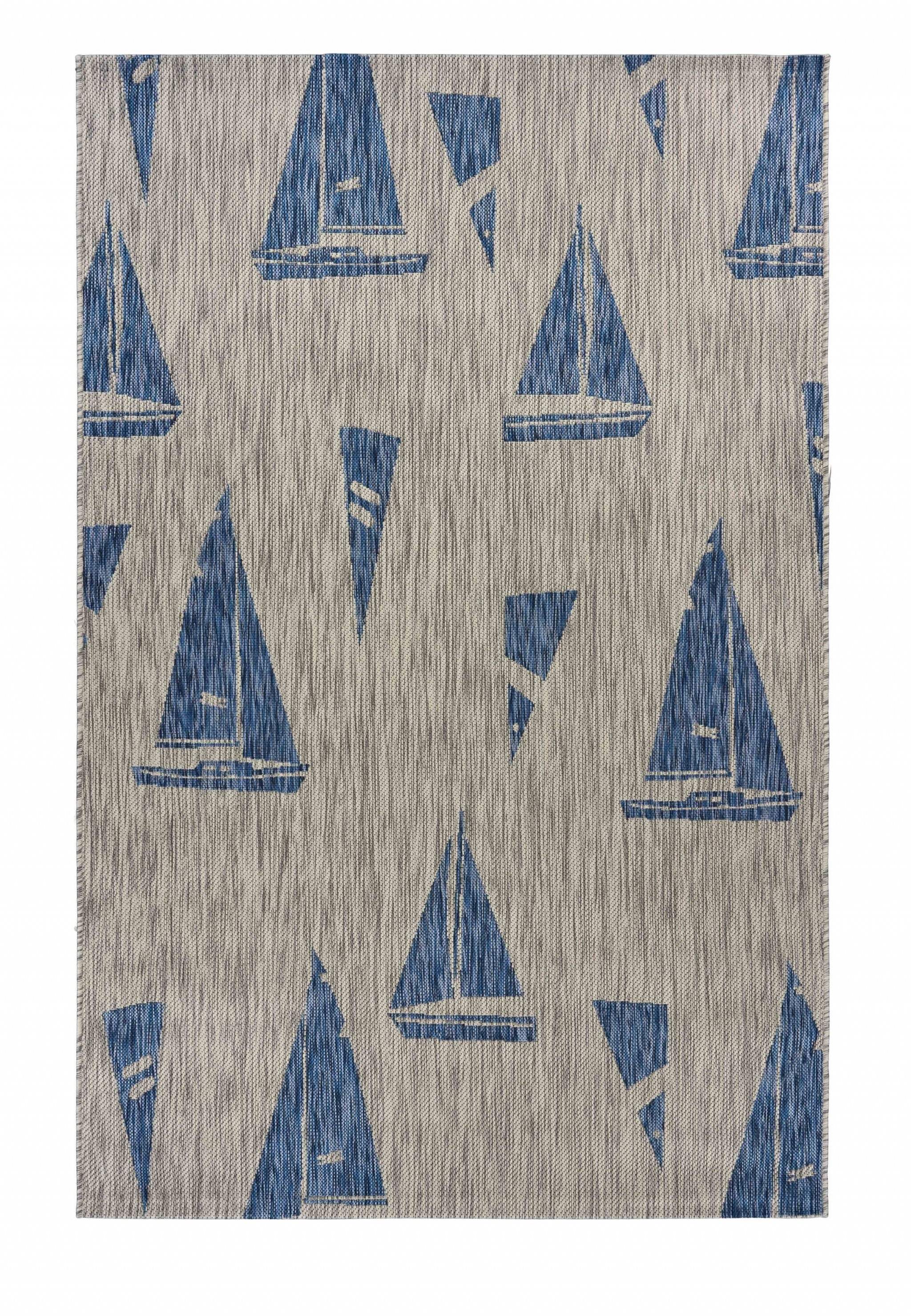 8' X 10' Gray Indoor Outdoor Area Rug - Homeroots - Flyclothing LLC