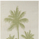 5' X 7' Beige Floral Indoor Outdoor Area Rug - Homeroots - Flyclothing LLC