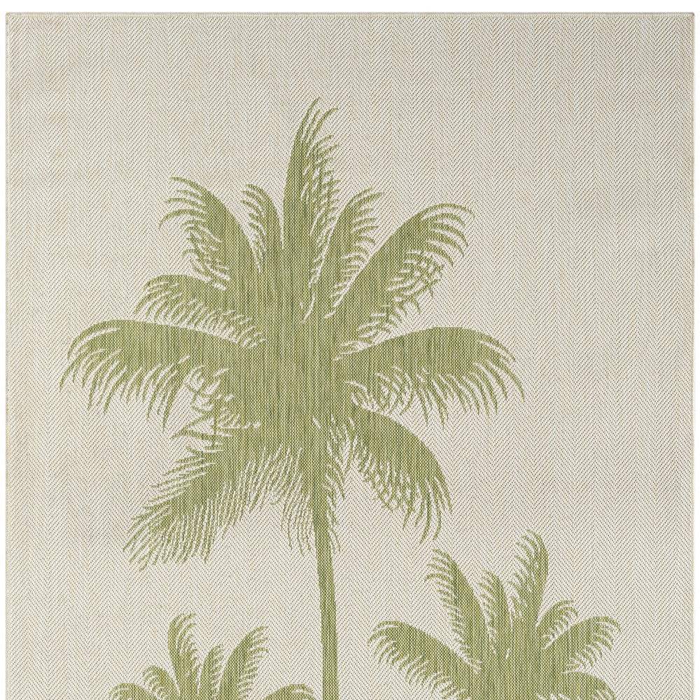 5' X 7' Beige Floral Indoor Outdoor Area Rug - Homeroots - Flyclothing LLC