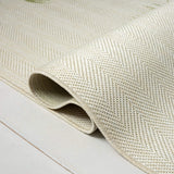 8' X 10' Beige Floral Indoor Outdoor Area Rug - Homeroots - Flyclothing LLC