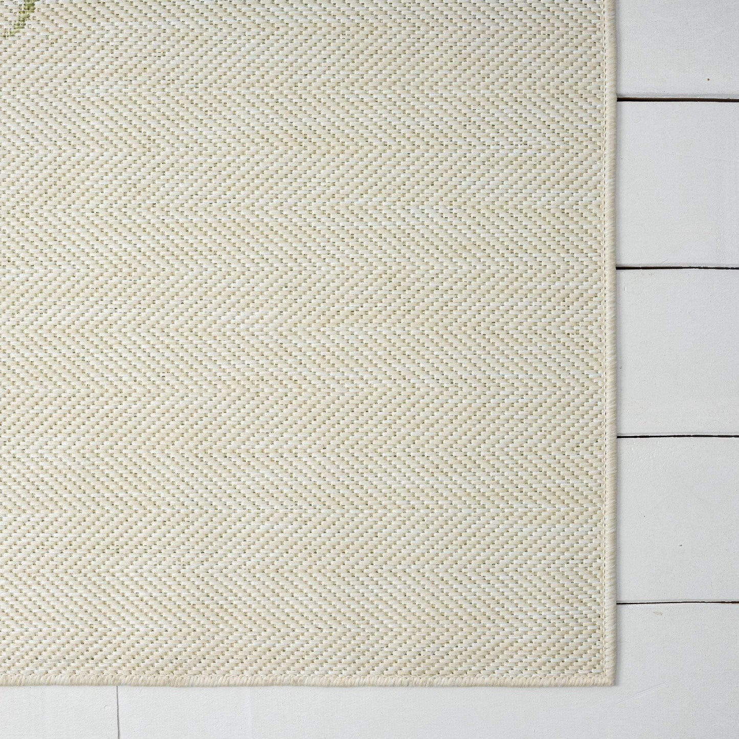 8' X 10' Beige Floral Indoor Outdoor Area Rug - Homeroots - Flyclothing LLC