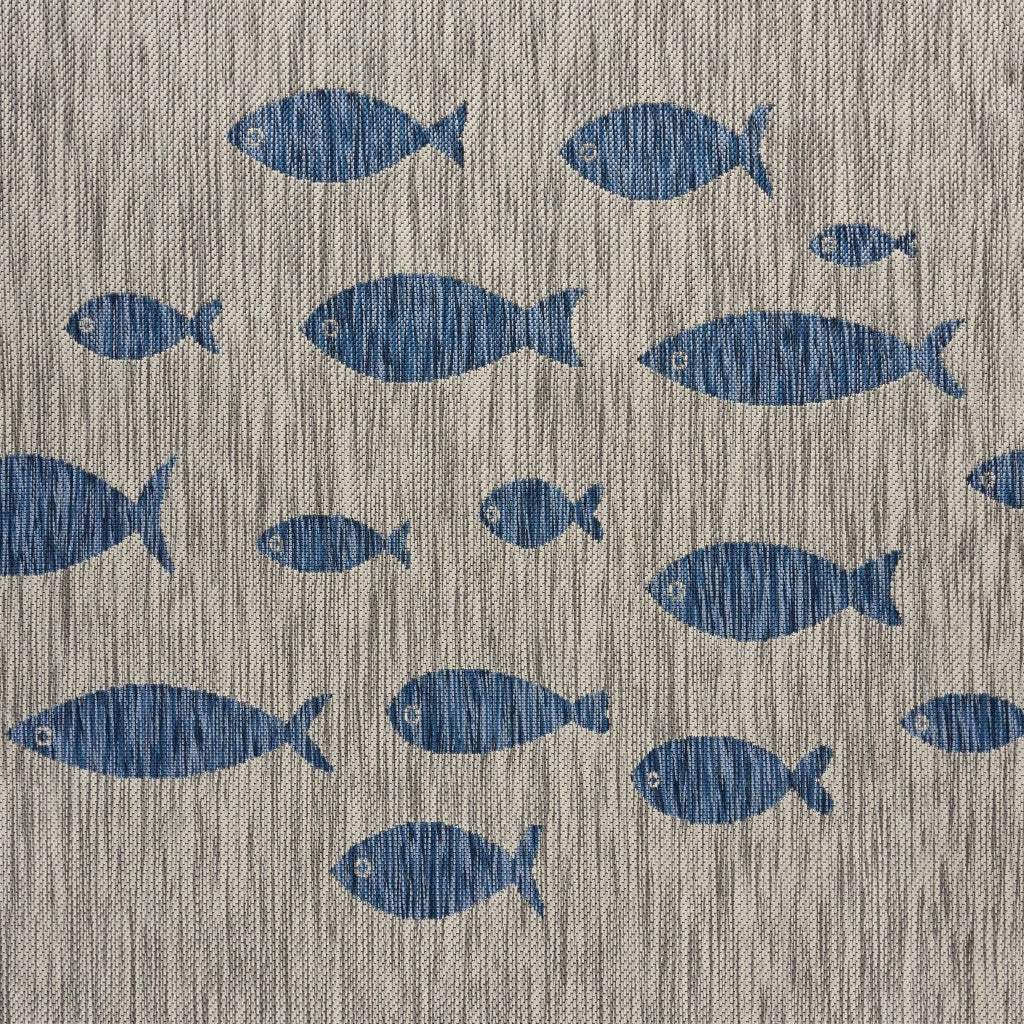 8' X 10' Gray Indoor Outdoor Area Rug - Homeroots - Flyclothing LLC