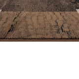 4' X 6' Brown Checkered Power Loom Area Rug - Homeroots - Flyclothing LLC
