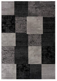 3' X 5' Gray Checkered Power Loom Area Rug - Homeroots