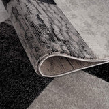 4' X 6' Gray Checkered Power Loom Area Rug - Homeroots - Flyclothing LLC