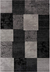 4' X 6' Gray Checkered Power Loom Area Rug - Homeroots - Flyclothing LLC