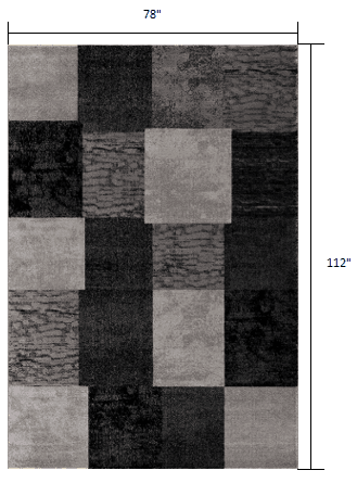 6' X 9' Gray Checkered Dhurrie Area Rug - Homeroots - Flyclothing LLC