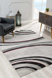 4' X 6' Gray Abstract Power Loom Area Rug - Homeroots - Flyclothing LLC