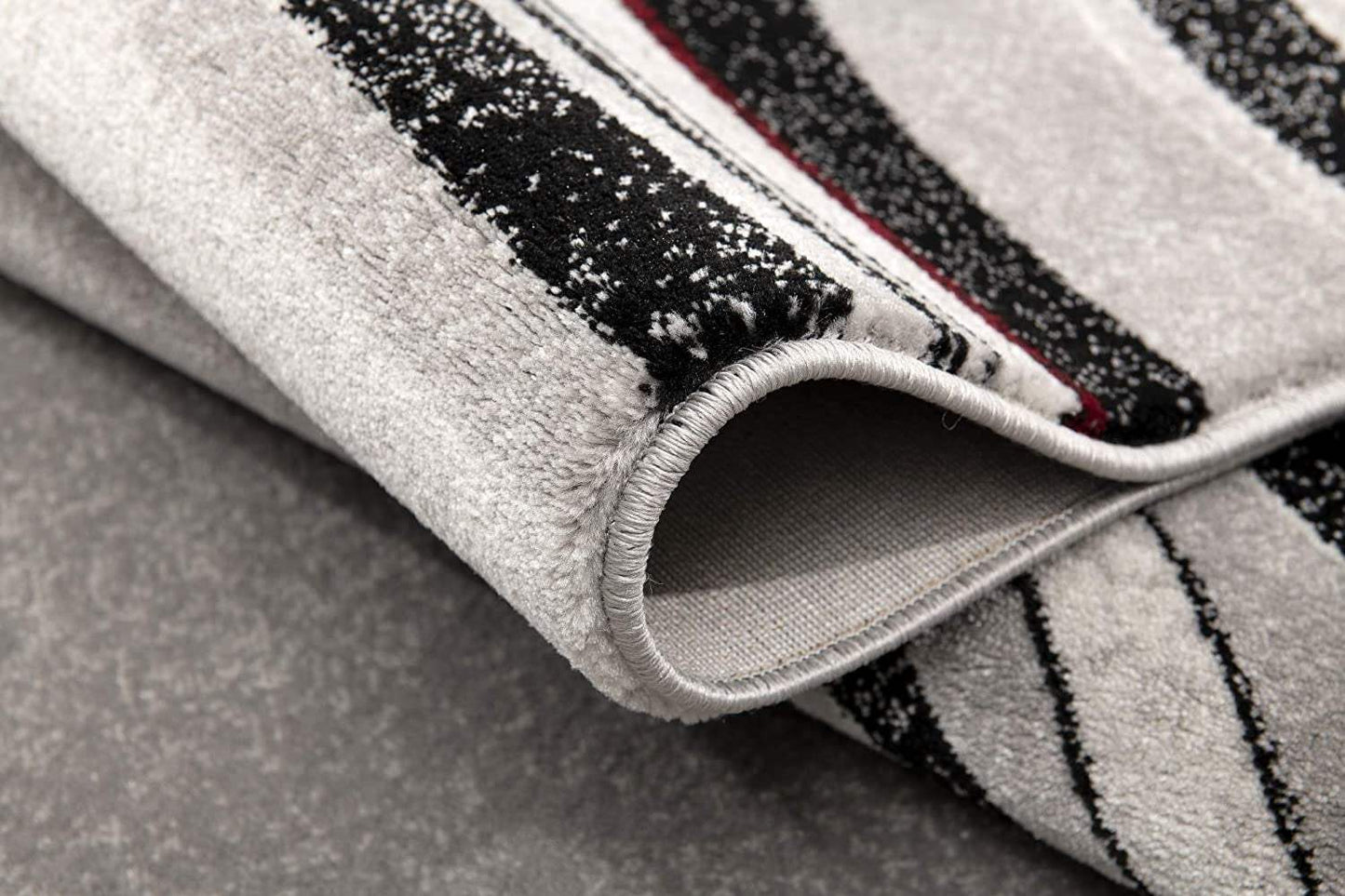 4' X 6' Gray Abstract Power Loom Area Rug - Homeroots - Flyclothing LLC