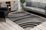 5' X 7' Gray Abstract Dhurrie Area Rug - Homeroots - Flyclothing LLC