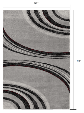 5' X 7' Gray Abstract Dhurrie Area Rug - Homeroots - Flyclothing LLC