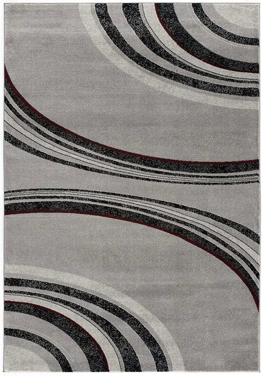 6' X 9' Gray Abstract Dhurrie Area Rug - Homeroots - Flyclothing LLC